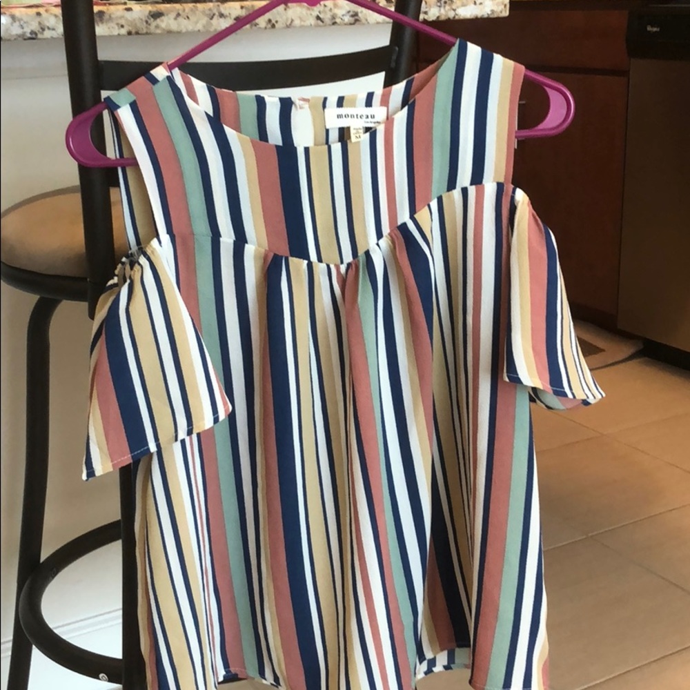 Cold shoulder blouse
